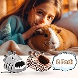 Avont 2 Pack Guinea Pig Bed House Hideout Washable Warm Sleep Bed view 6