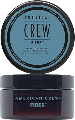Fiber, Cera para el Pelo Hombre, Fijación Fuerte y Flexible, Moldea y Aumenta el Brillo, para Pelo Corto, Estiliza y Peina el Cabello, 50g