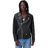 AllSaints mens Milo Leather Biker Jacket