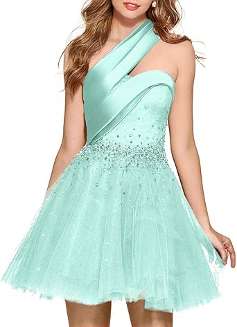 one shoulder homecoming dresses