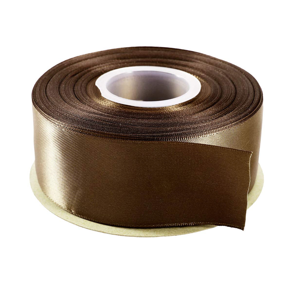 ITIsparkle 38mm Double Faced Satin Ribbon 22 Meters-Roll Set for Gift Wrapping Party Favor Hair Braids Hair Bow Baby Shower Decoration Floral Arrangement Craft Supplies, Dark Olive Ribbon — image 1