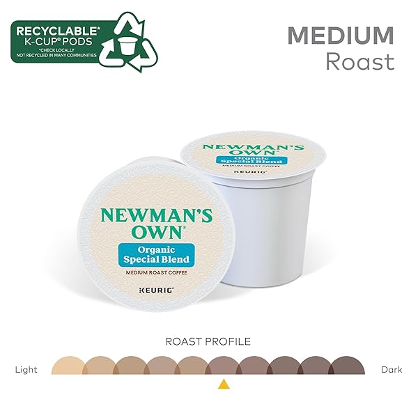 NEWMAN’S OWN ORGANICS NEWMAN’S SPECIAL BLEND, KEURIG SINGLE-SERVE K-CUP PODS, MEDIUM ROAST COFFEE, 32 COUNT
