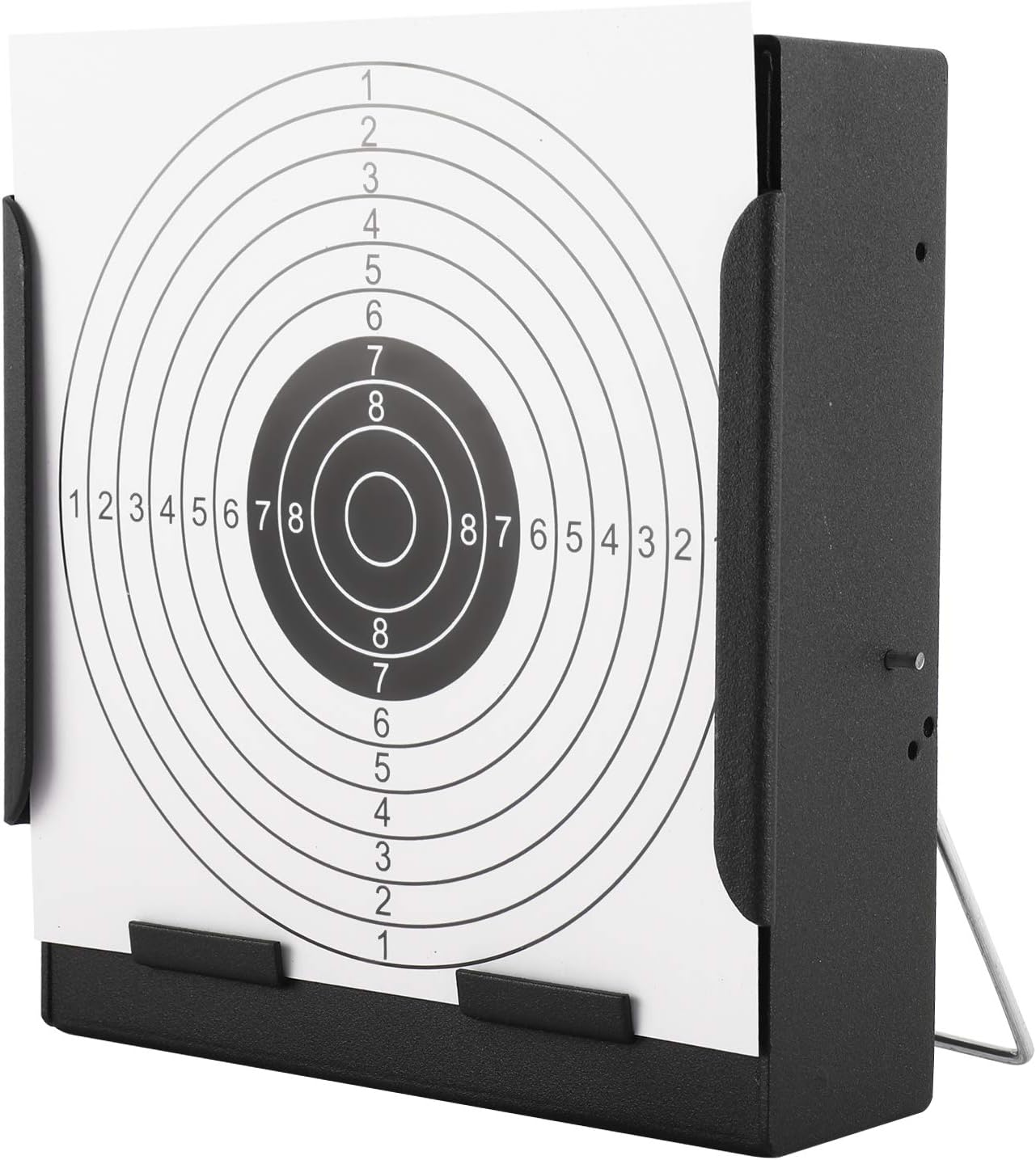 Metal Box BB Trap Target with 20 Shooting Paper Targets, Airsoft Pellet Trap Catcher, Mini BB Gun Target for Shooting Practice and Air Soft Gun Training (Black) : Sports & Outdoors
