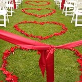 OWLKELA 1200Pcs Rose Petals Red & Pink No-Taste Emulation Wedding Decor view 7