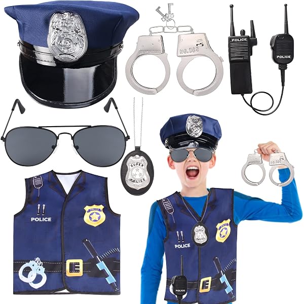 4-Piece Robber Costume Set | Money Bag, Eye Mask, Beanie Cap & Gloves For Theme Parties