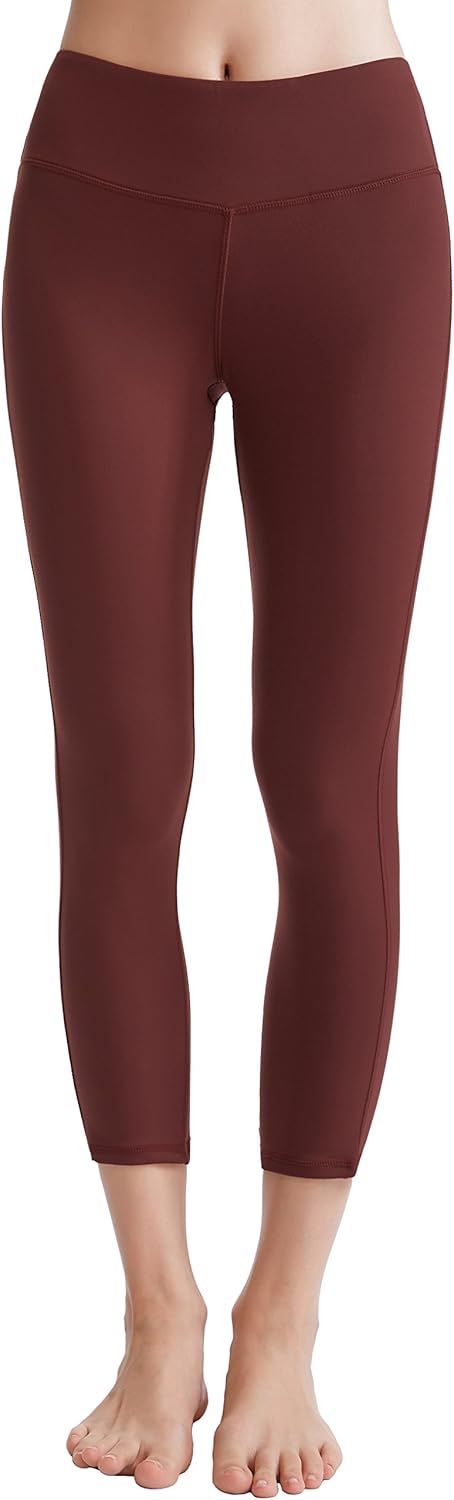 Oalka Women's Yoga Capris Running Pants Workout Leggings: Clothing