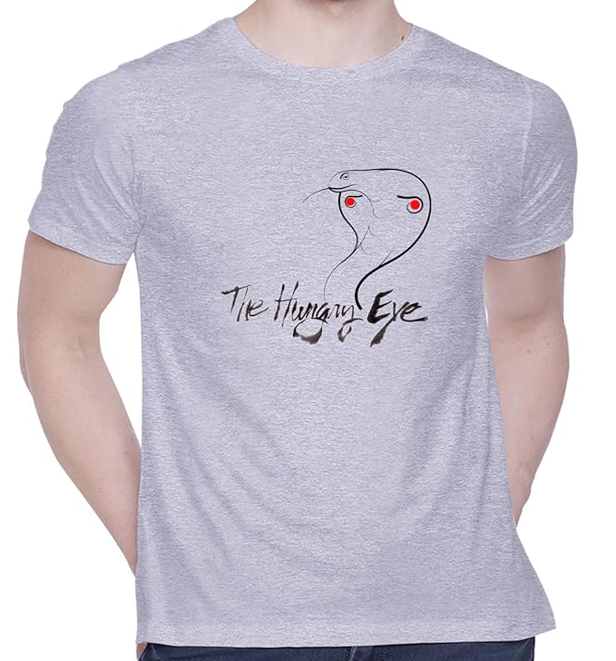 CreativiT Graphic Printed TShirt for Unisex Hungry Eye Tshirt Casual