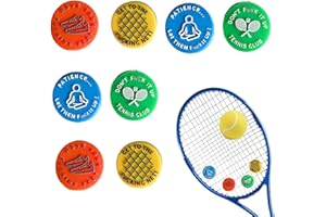 8PCS Tennis Dampener Silicone Funny Word Racquet Dampener Keep You on Your Tennis Funny Tennis Racket Shock Absorber Gift