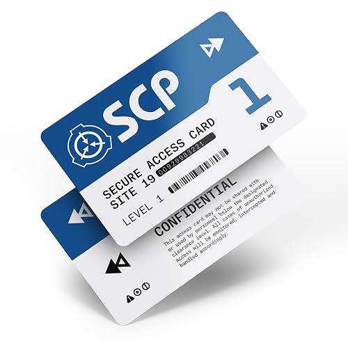 Keypad Scp:cb SCP Foundation Programmable NFC Secure Access Cards (Level 1, Blue) in ...