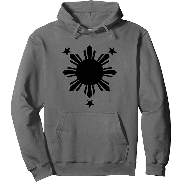 Tribal Philippines Sun & Stars Flag Hoodie – Men’s & Women’s Graphic Pullover, Casual Sweatshirt