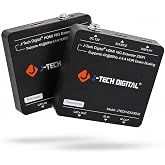 HDMI Extender 4K 60Hz Over Cat5e/6 Ethernet Cable Up to 230ft. Supports 4K Downscale HDMI Loop Out PoC HDR Bi-Directional IR by J-Tech Digital [JTECH-EX230V2]