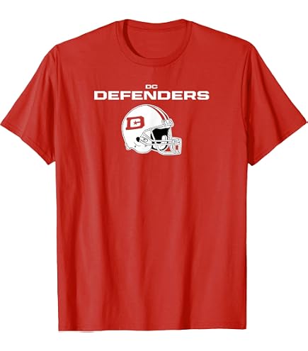 DC Defenders: Helmet Frame T-Shirt : Clothing, Shoes & Jewelry