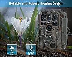GardePro E5S Trail Camera 2 Pack, 64MP 1296p, Game