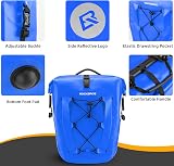 ROCKBROS 25L-32L Waterproof Bike Pannier Bag Rear Rack Bag Blue view 5