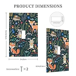 Tewujay Decorative Light Switch Covers 1 Toggle