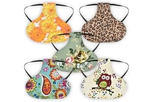 MEISO 5 Chicken Saddle Adjustable Canvas Cotton Hens Aprons, Poultry Back Wing Growth Protection Presents, Hen Apron with Jac