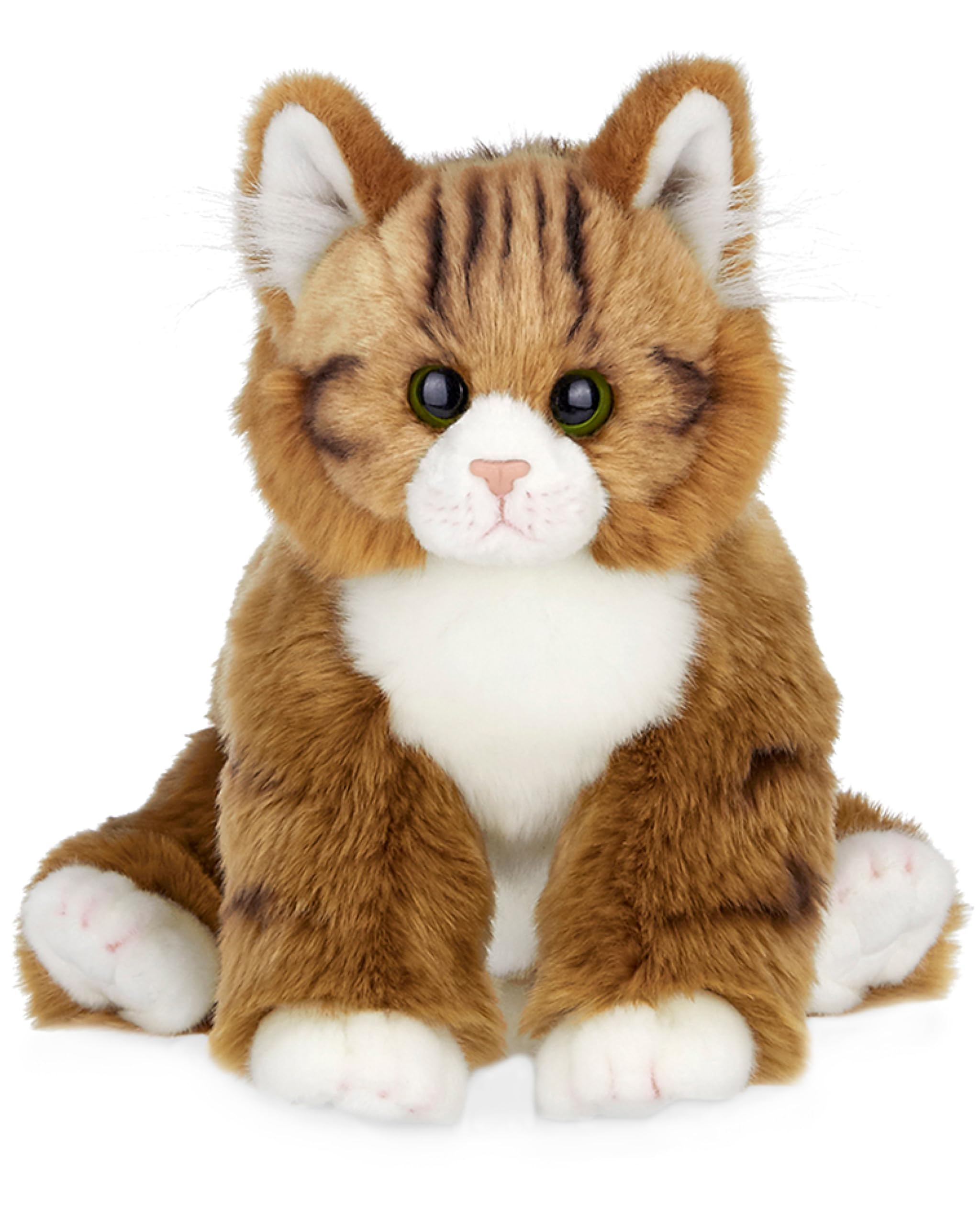 Photo 1 of Bearington Cat Stuffed Animal - Ralistic Cat Plush Lifelike Tabby Kitty Suffy Maine Coon - Manny 10.5"
