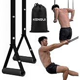 Kensui NanoBars V2 Portable Suspension Trainer, Calisthenics Equipment | Build strength at home or on the go with dual-anchor straps, rotating handles, 4 NanoBite loops and a carrying bag.