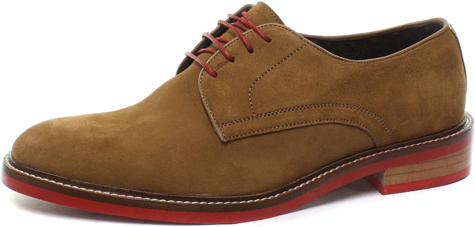 London Brogues Stanley Suede Mens Lace Up Derby Shoes