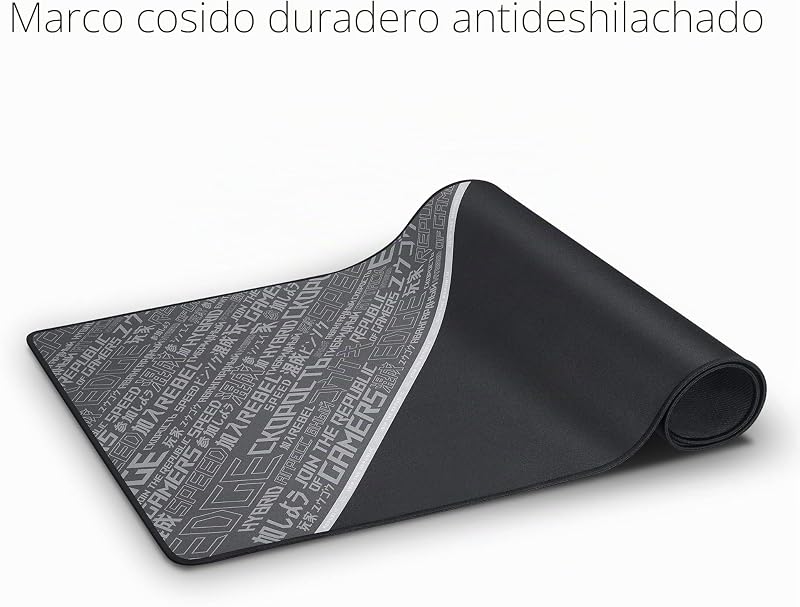 ROG Sheath BLK LTD - Alfombrilla Gaming Extragrande con una Superficie optimizada para Jugar, Bordado Resistente al Desgaste y Base de Goma roja Antideslizante