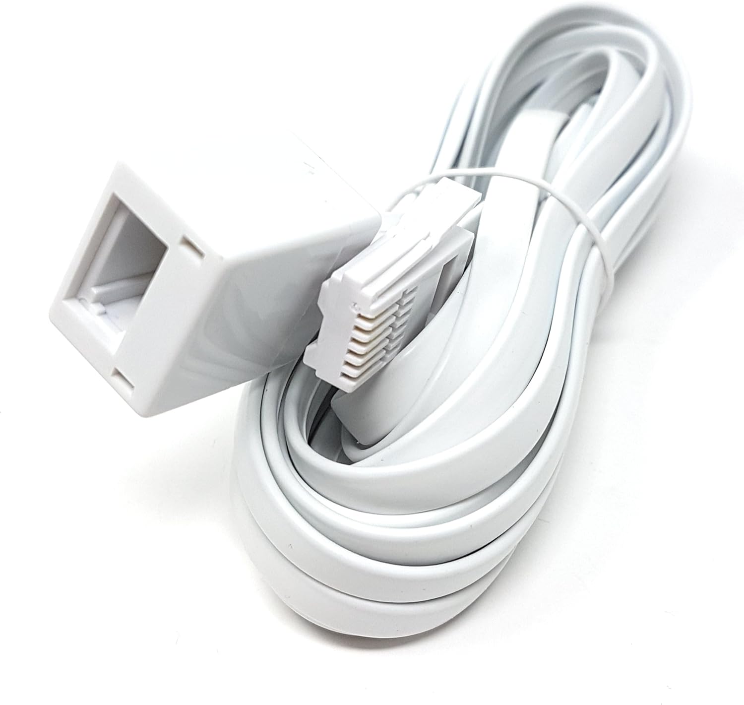 MainCore 3m long White BT Telephone Extension Cable Amazon.co.uk