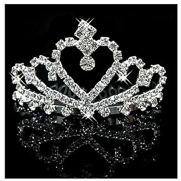 Amazon Com Udora Kids Girls Crystal Tiara Crowns Hair Jewelry