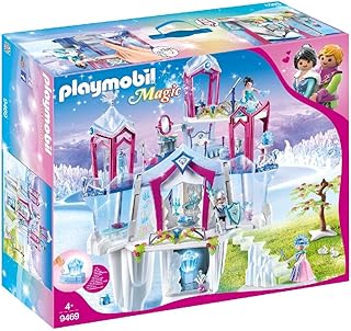 PLAYMOBIL Magic 9469 Funkelnder Kristallpalast mit Leuchtkristall, Inkl. Farbwechsel-Kleidung, Ab 4 Jahren