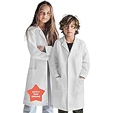 Little Kittel Unisex Lab Coat for Kids, Durable Fabric, Multiple Pockets, Safety Snap Closing, Size Range Age 6-14 Years