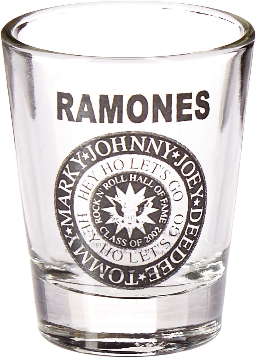 Shot Glasses G-0021"Ramones Hey Ho" Shot Glass, White