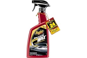 Meguiar's A1624 Quik Wax - Easy-to-Use Spray Wax for Gloss, Shine & Protection - Wet or Dry Use, 24 Oz.