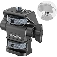 SmallRig Adjustable Camera Monitor Mount, 360° Swivel and 180° Tilt Monitor Holder, with 1/4"- 20 Screws, Bouncy Locating Pin