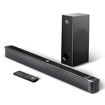 Barra de Sonido 2.1 Canales para TV, BOMAKER 150W con Subwoofer ...