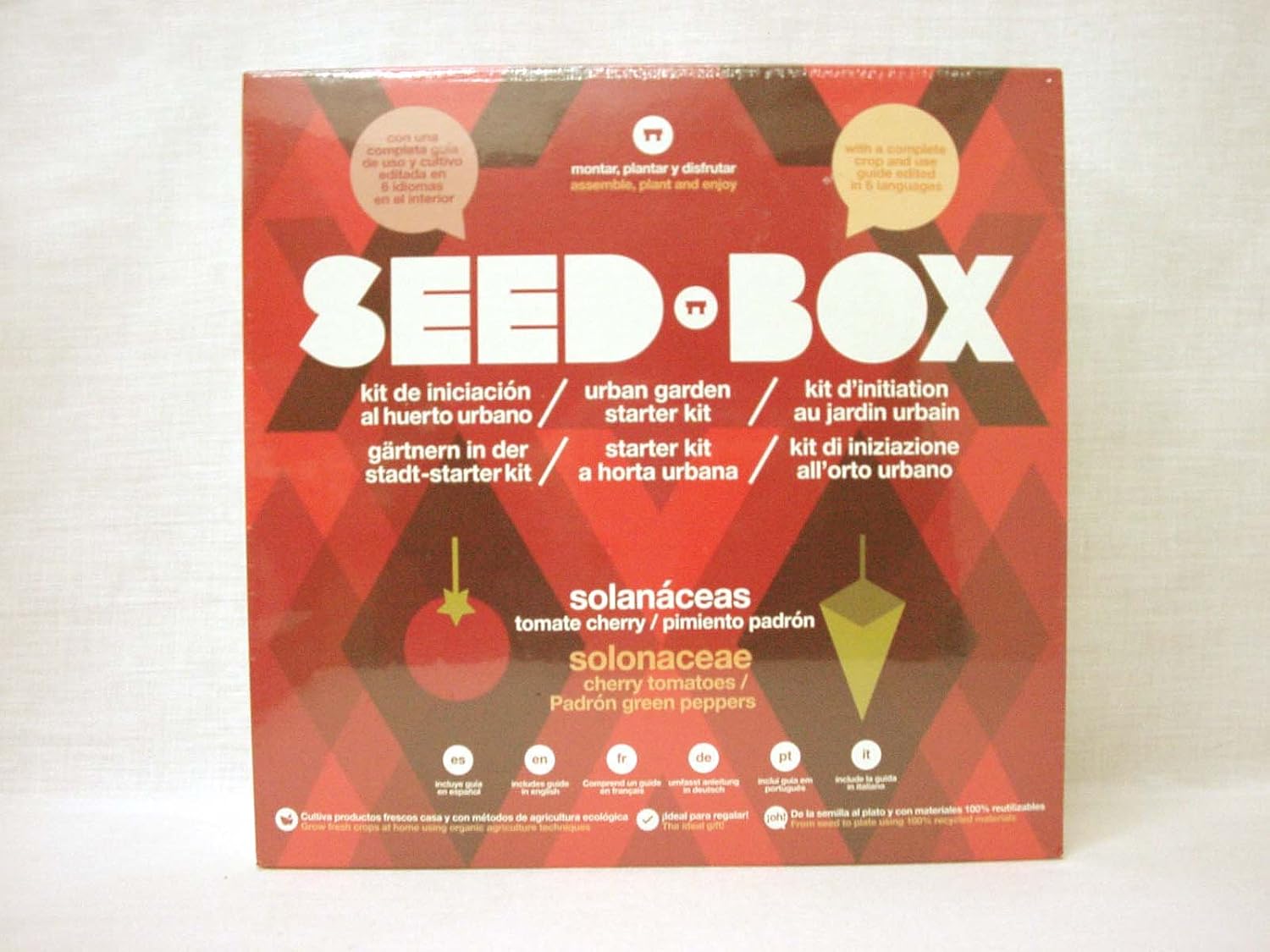 SEED BOX KIT HUERTO URBANO SOLANACEAS TOMATES CHERRY PIMIENTOS DE ...