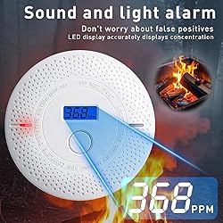 Smoke and Carbon Monoxide Detector, 2 in 1 Smoke