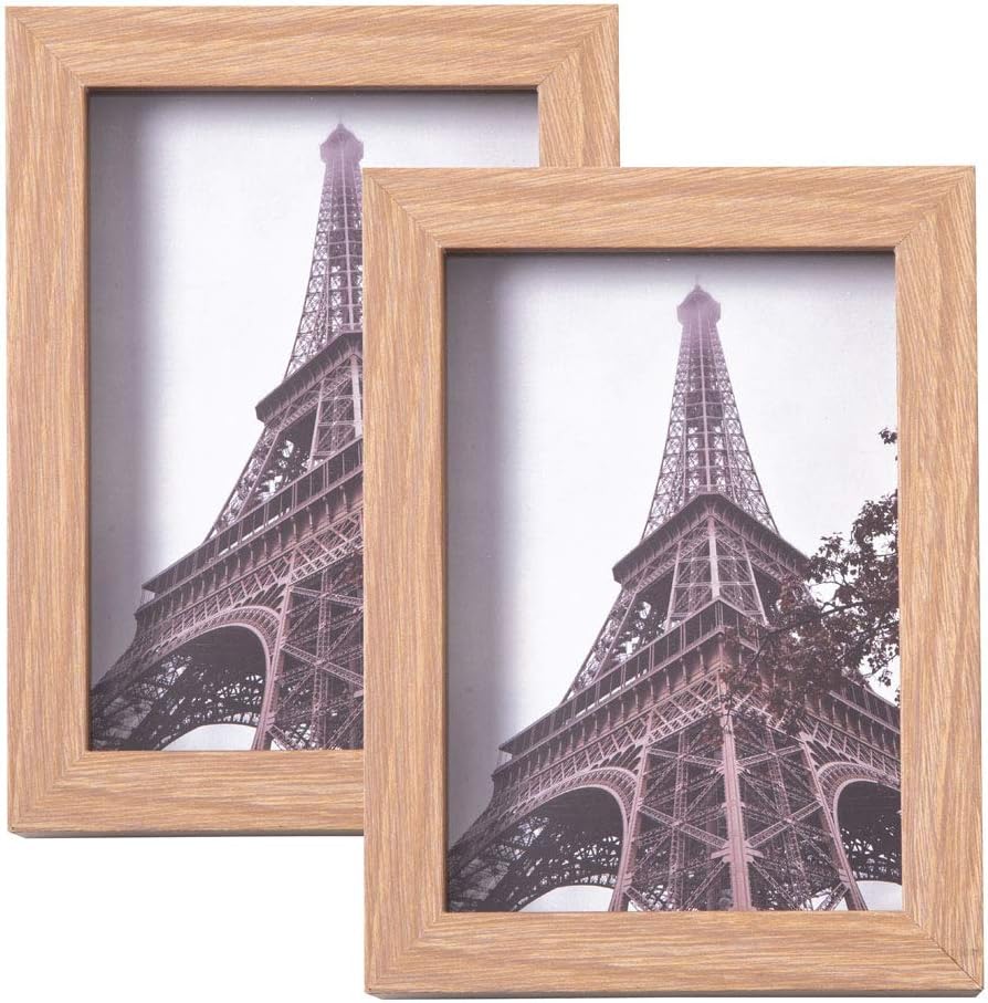 Muzilife 5x7 Picture Frame Set of 2, 3D Deep Piture Frame with Depth 1.