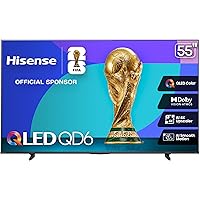 Hisense 55QD6QF - 55" 4K Smart QLED Fire TV with Dolby Vision & Atmos, AI 4K Upscaler, AI Smooth Motion, Game Mode Plus (2025