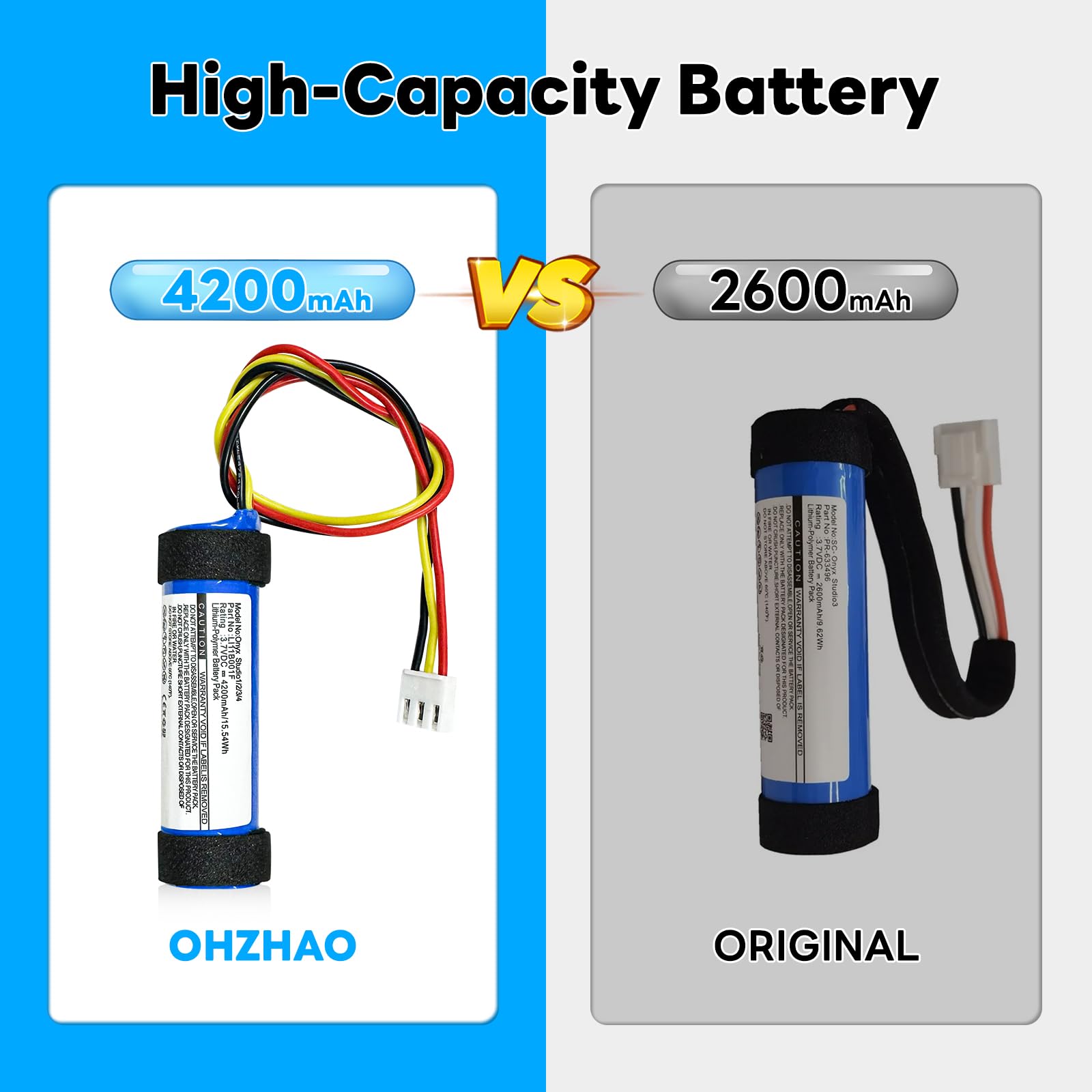 OHZHAO 4200mAh Upgrade Replacement Battery for