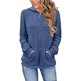 Balivsa Sweaters for Women Long Sleeve Fashion Hoodies Fall Pullover Sweatshirts with Pocket Tunic Tops