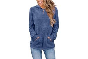 Bosmeer Womens Long Sleeve Shirts Kangaroo Pocket Fashion Hoodies Fall Pullover Sweatshirts