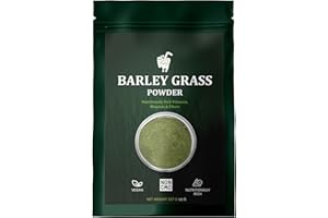 FzyEzy Premium Natural Barley Grass Powder | 100% Pure, Non-GMO, Vegan Superfood | Rich in Chlorophyll, Antioxidants, Essential Nutrients | Supports Detox, Immune, Digestive Health, Heart Wellness | Health Boosts Energy | Ready to Mix in your favorite Recipes (Barley Grass Powder | 227g)