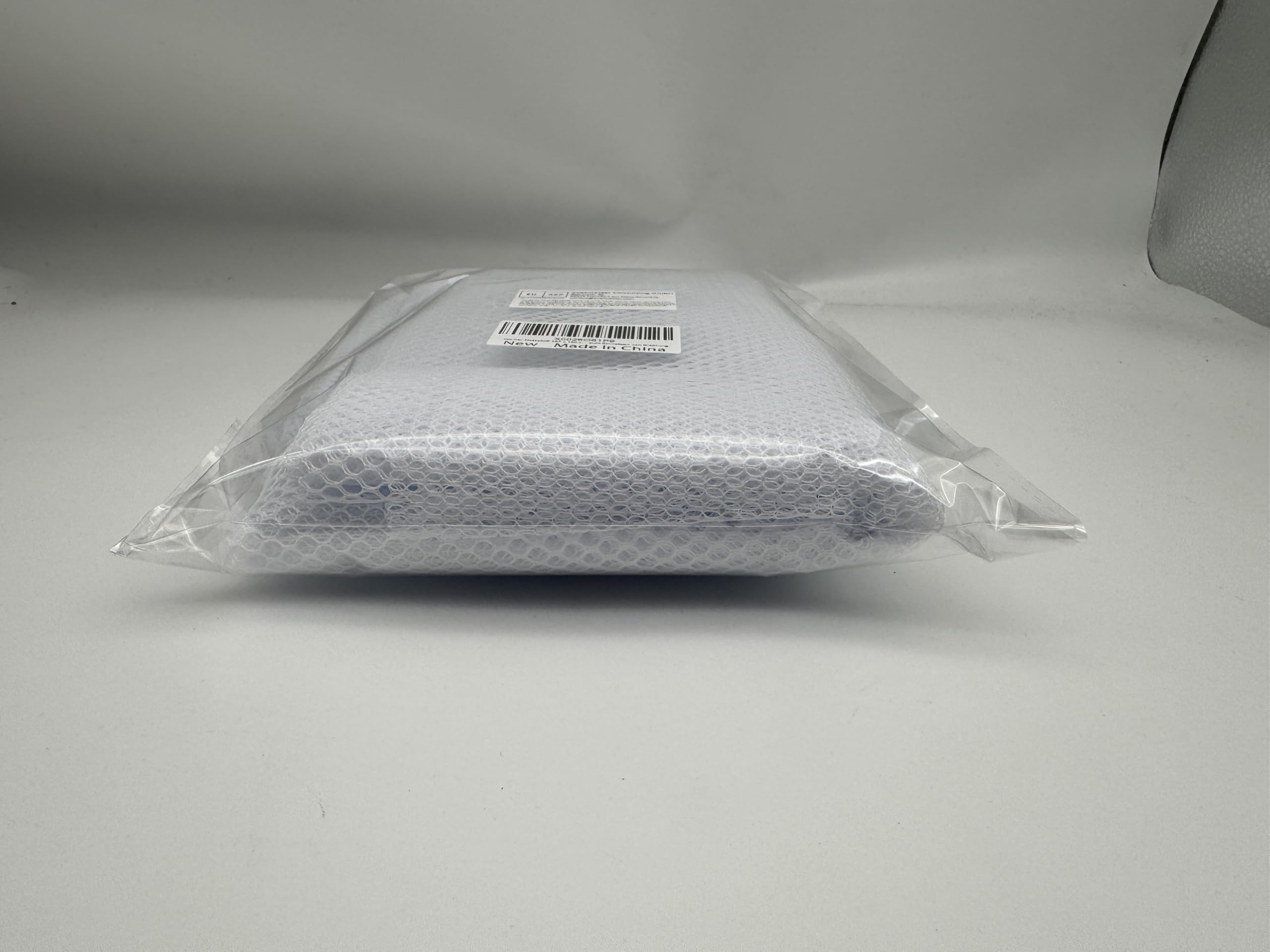 62 X 59 Inch White Mesh Fabric Slightly Stretchy for Sewing Projects, Shopping Bag, Backpack Pocket and Straps and Netting Clothes