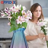 OFFIDIX Glass Vase Gradient Multicolor Geometric Faceted Blue Purple view 6