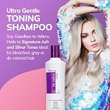 FANOLA No Yellow Shampoo 350ml Purple Toner for Grey Bleached Hair view 2