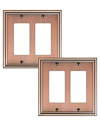 TREEWELL 2-Pack Decorative Double Decorator Outlet