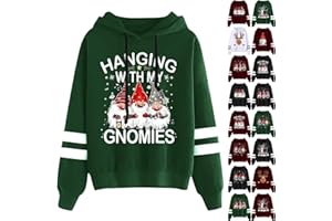 Christmas Hoodies for Women Sweatshirts Vacation Merry Holiday Ugly Sweater Crewneck Clothes Cute Shirts Plus Size Funny Tops