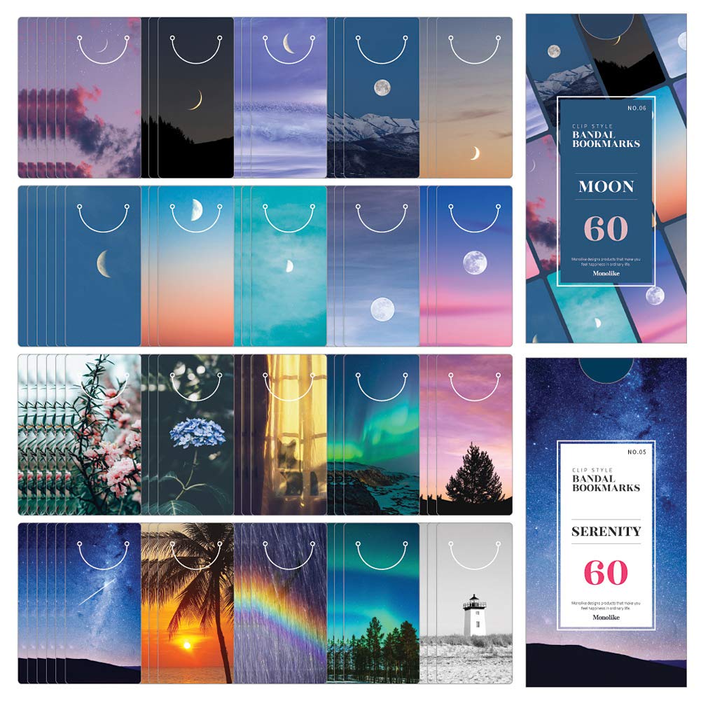 Monolike Bandal Bookmarks Moon + Serenity 120 Pieces