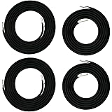 GiBot Professional Replacement Cords for Zero Gravity Chair, Chair Laces Elastic Repair Cords for Faulkner, Lafuma, Caravan Sports, Xtremepower US, 4 Cords, Black