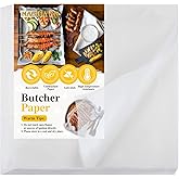 NACHLYNN 110 Pieces White Butcher Paper for Sublimation - 12 x 12 inch Square Meat Sheets - No Wax, Odorless, Durable, Easy t