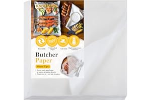 NACHLYNN 110 Pieces White Butcher Paper for Sublimation - 12 x 12 inch Square Meat Sheets - No Wax, Odorless, Durable, Easy t