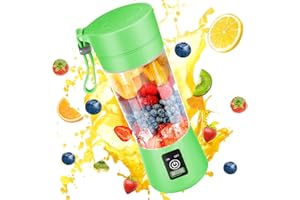 RESSYYT Portable Blender, Personal Blender for Shakes and Smoothies, Blender shake Smoothie for Kitchen Personal Size Blenders with Rechargeable USB, 380Ml Traveling Fruit Veggie Juicer Cup With 6 Blades